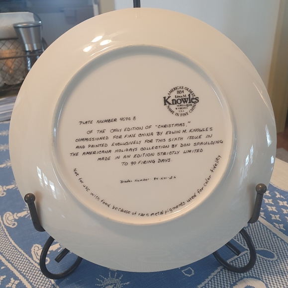 Vintage 1983 Christmas plate - Picture 6 of 6